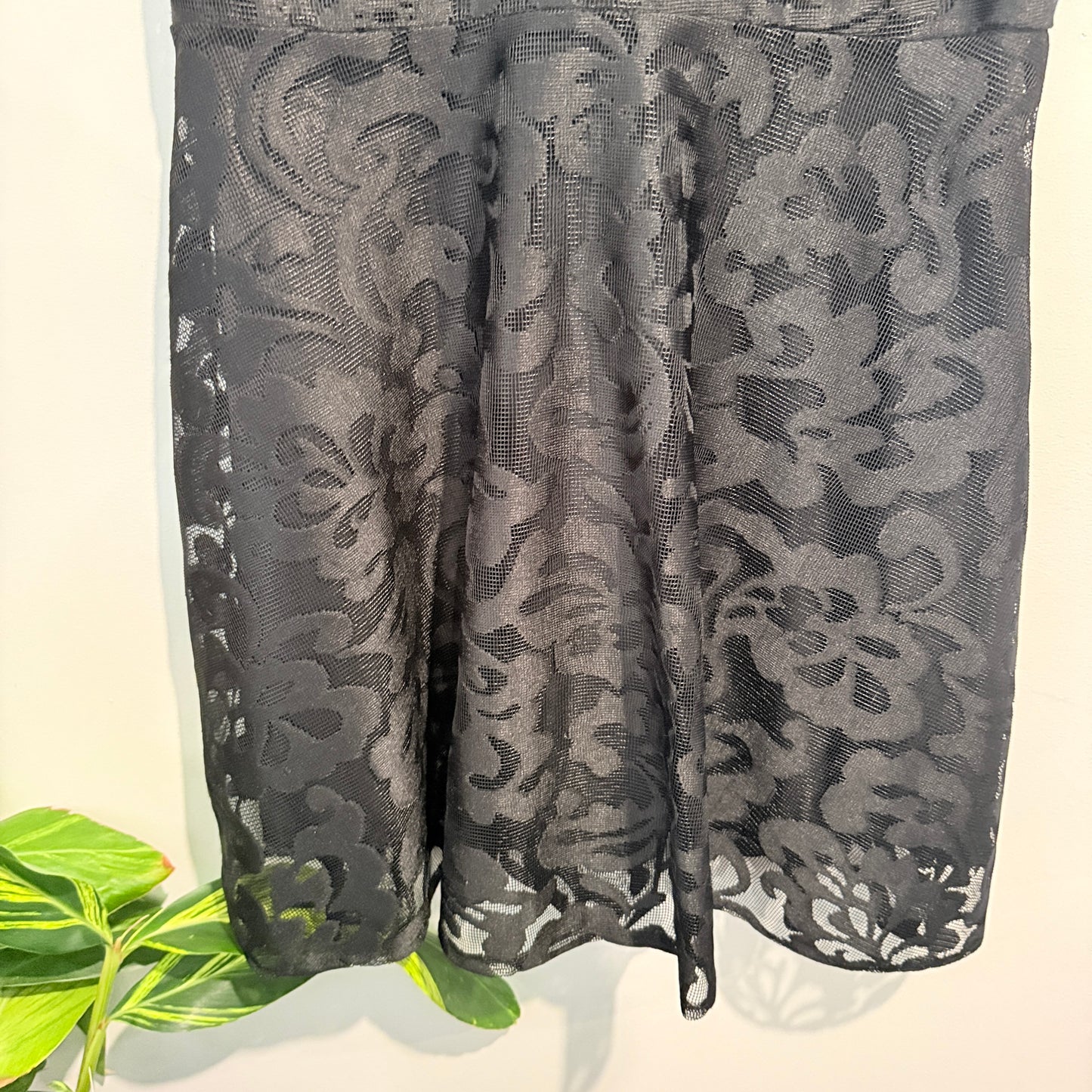 Unknown Brand Size U/Arm 53cm Black Lace Mini Dress