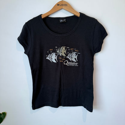 Jeni B Size 14 T-Shirt with Quicksilver Fish Graphic Print