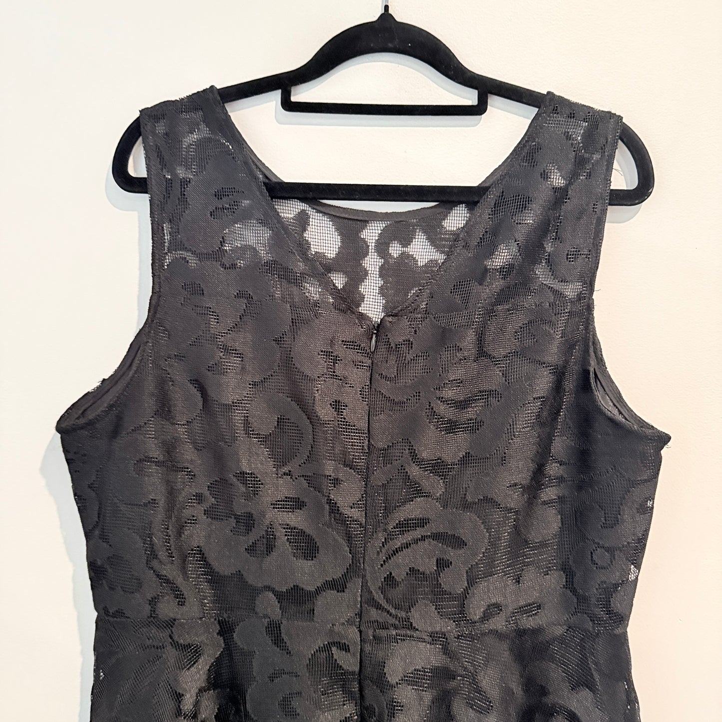 Unknown Brand Size U/Arm 53cm Black Lace Mini Dress