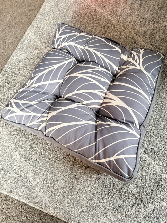 50x50 Leaf Pattern Outdoor Seat Cushion Pad