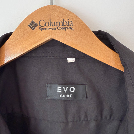 Evo Shirt Size 54 Black Long-Sleeve Button-Down Shirt