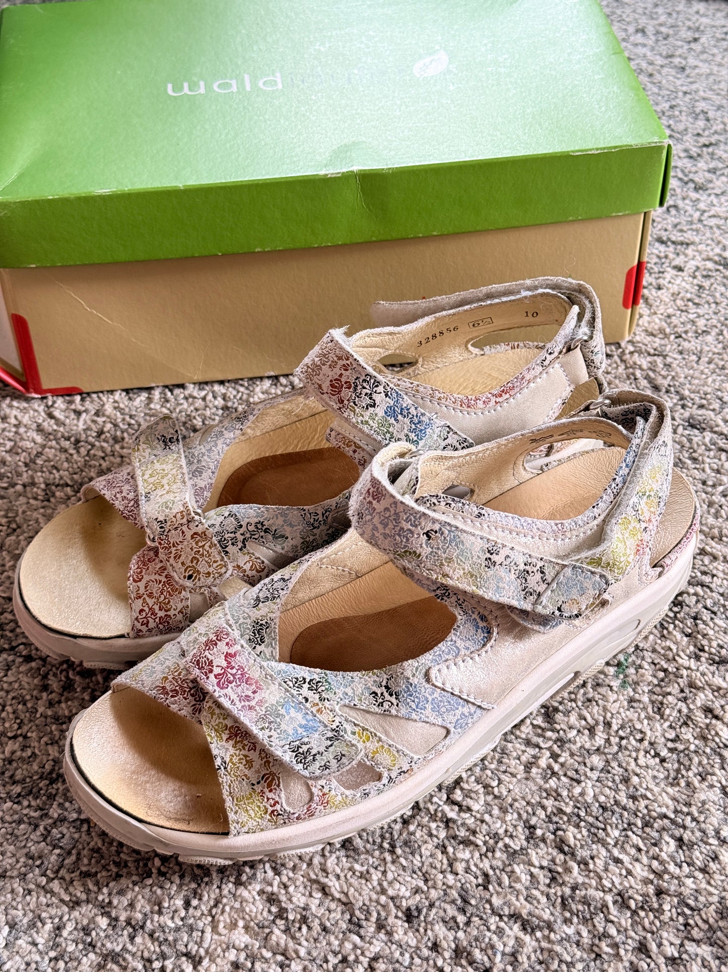 Waldläufer Dynamic Floral Sandals – US 9 / EU 40