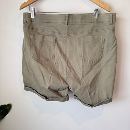 Rockmans Size 16 Twill Chino Shorts