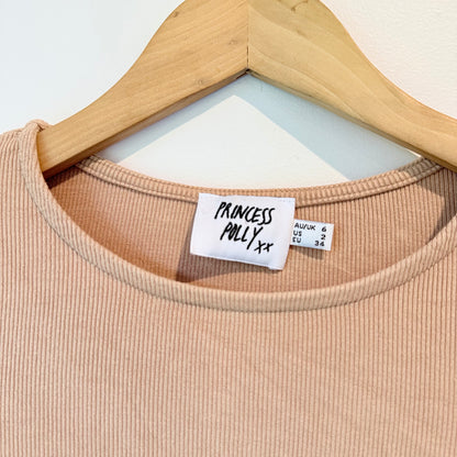 Princess Polly Size 6 Ribbed Top