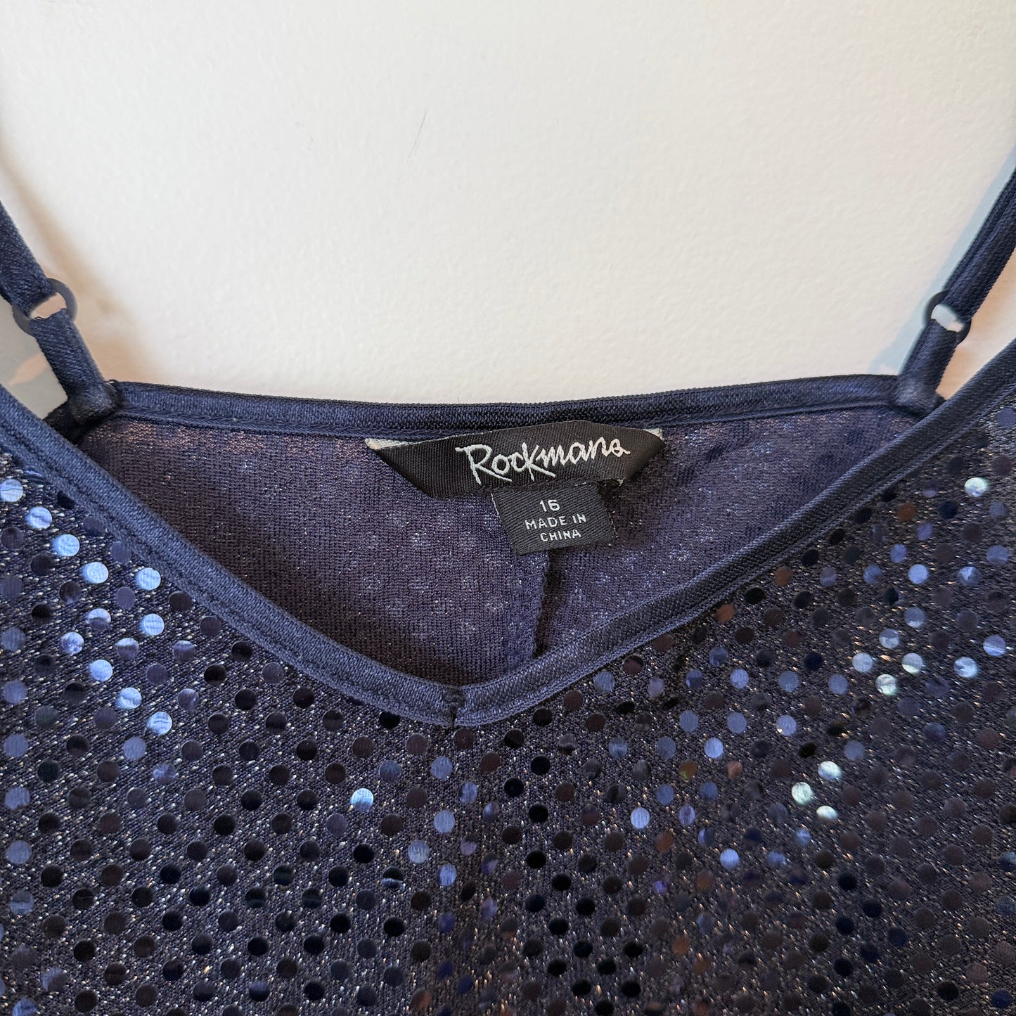 Rockmans Size 16 Sequin Camisole Tank Top