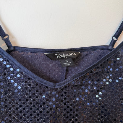 Rockmans Size 16 Sequin Camisole Tank Top