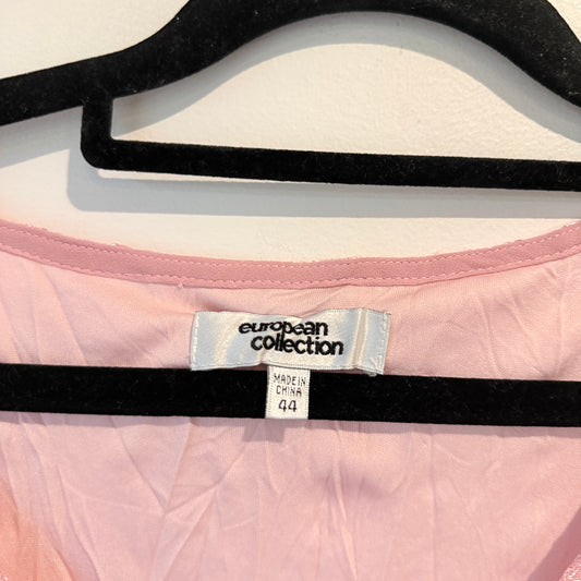 European Collection Size 44 Pink Lace Dress