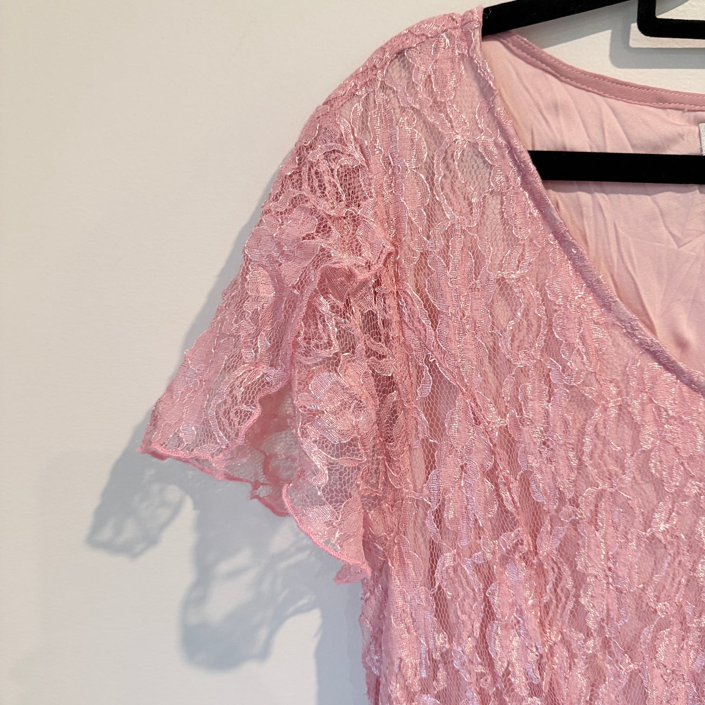 European Collection Size 44 Pink Lace Dress