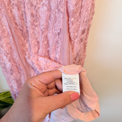 European Collection Size 44 Pink Lace Dress