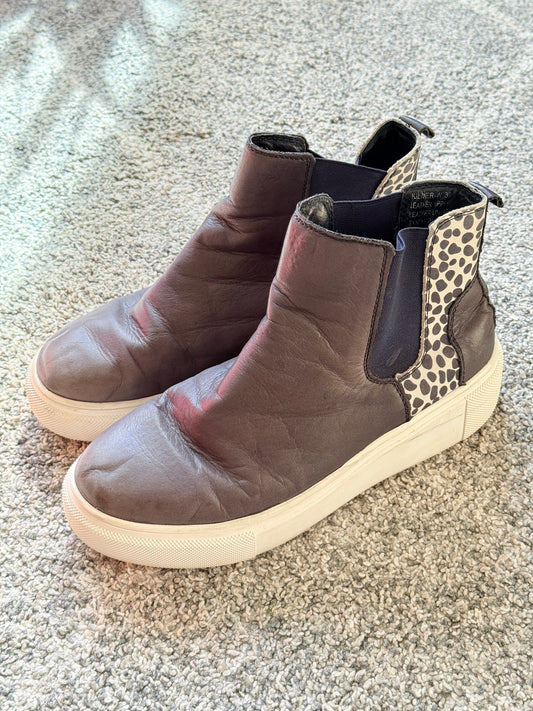 Alfie & Evie Leather Chelsea Boots Size 39 Brown