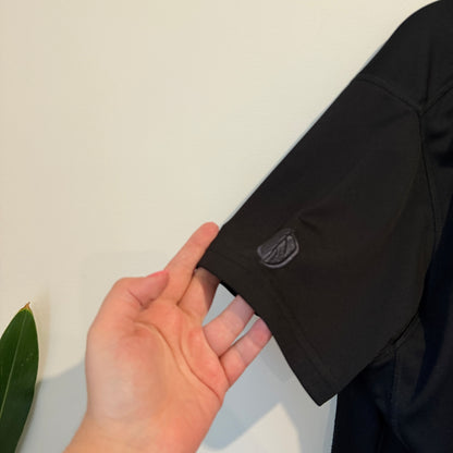 STONEY CREEK (NZ Made) Size 16 Black Short-Sleeved Polo Shirt