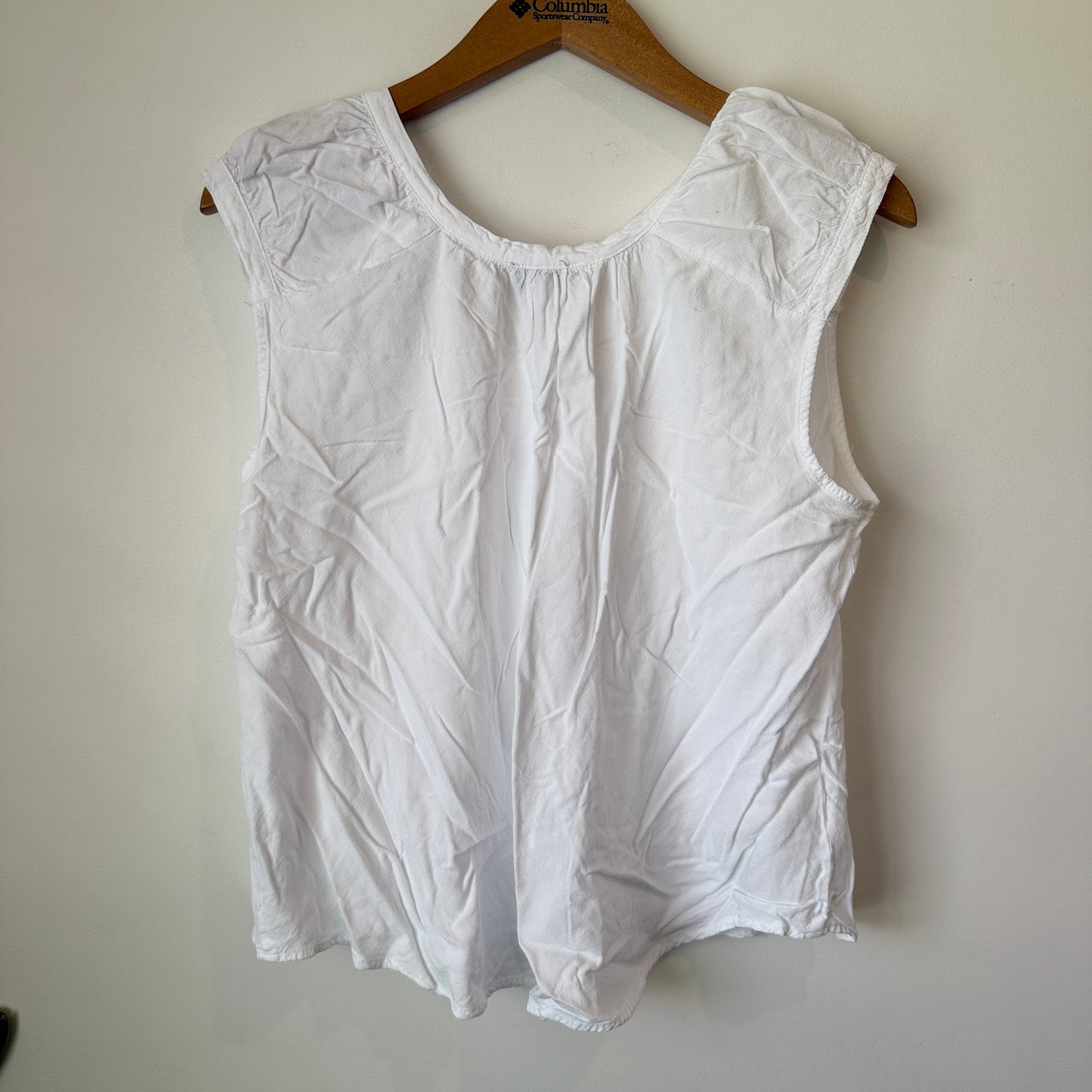 Grace Hill Size 14 Sleeveless Button-Up Blouse