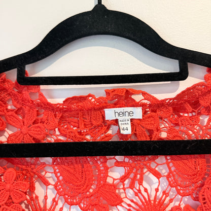 Heine Size 44 Red Lace Shift Dress