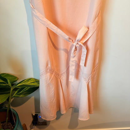 Together Size 44 V-Neck Sleeveless Pink Maxi Dress