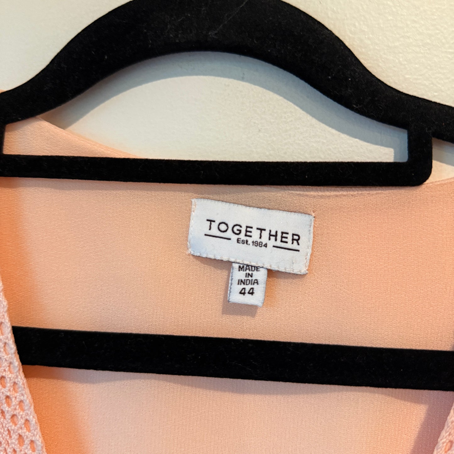 Together Size 44 V-Neck Sleeveless Pink Maxi Dress