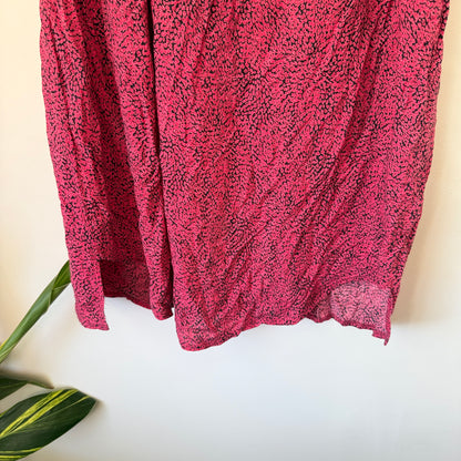 Moussy Size U/Arm 46cm Pink Black Patterned Dress