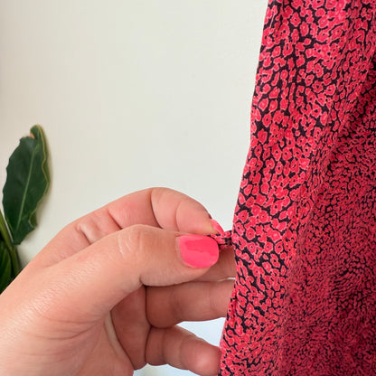 Moussy Size U/Arm 46cm Pink Black Patterned Dress