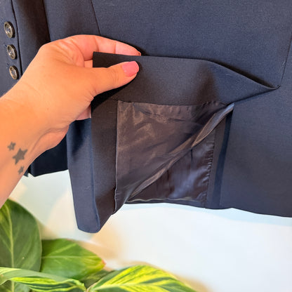 Winnie Tang Size L Navy Blue Blazer