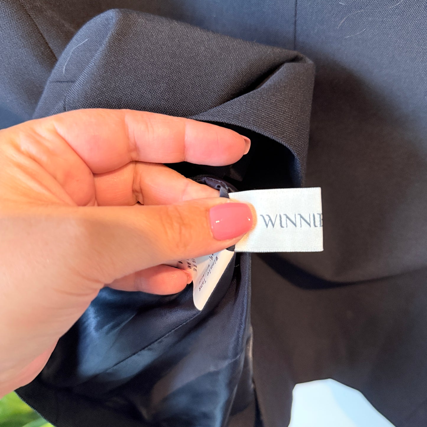 Winnie Tang Size L Navy Blue Blazer