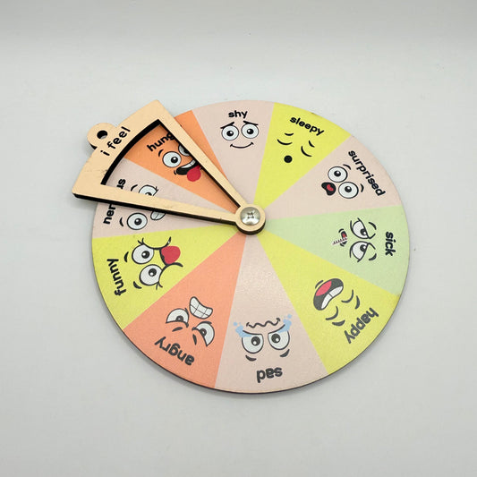 "I Feel" Wooden Emotion Wheel