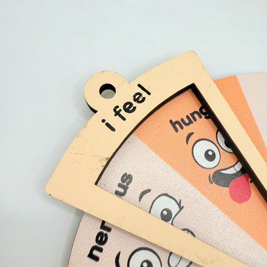 "I Feel" Wooden Emotion Wheel