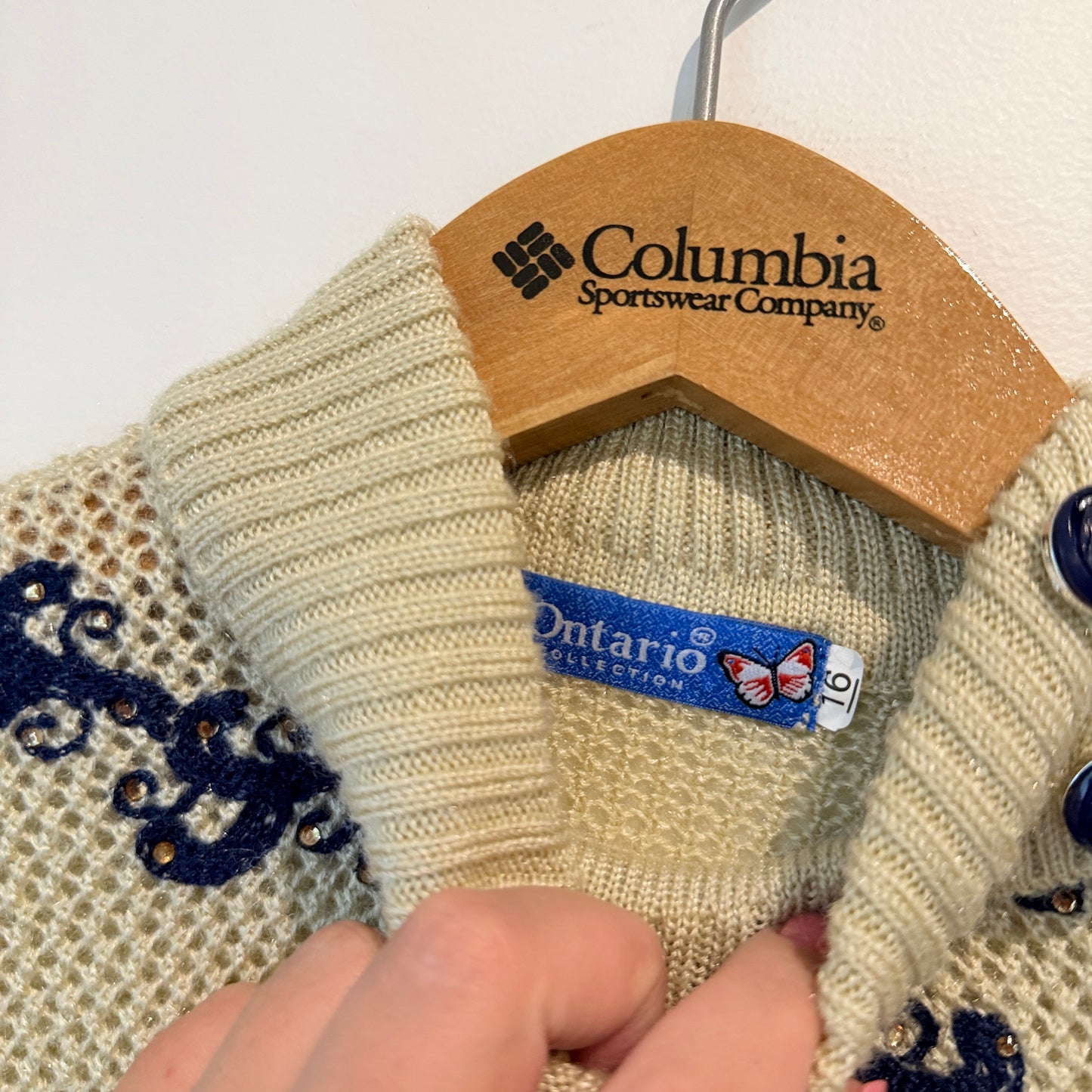 Ontario Toddler Knitted Turtleneck Cape Poncho