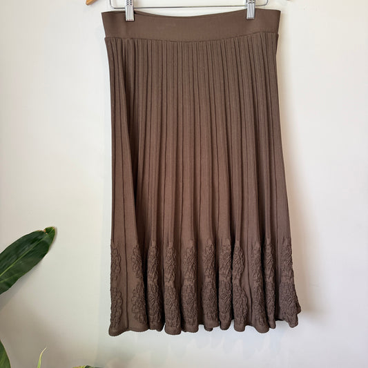 Youlim Design Size XL Pleated Midi Skirt