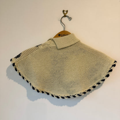 Ontario Toddler Knitted Turtleneck Cape Poncho