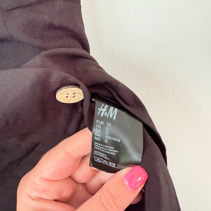 H&M Size 4 Black Maxi Skirt