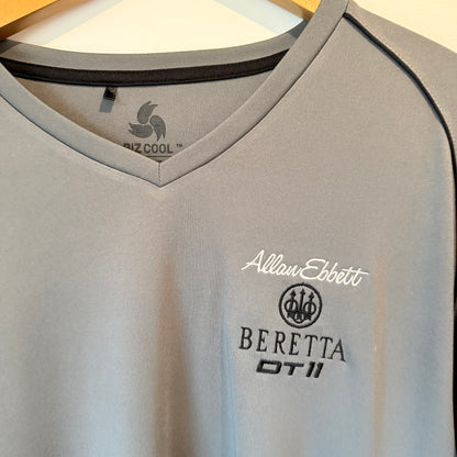 Biz Cool Size 3XL Grey Beretta Quick Dry Tee