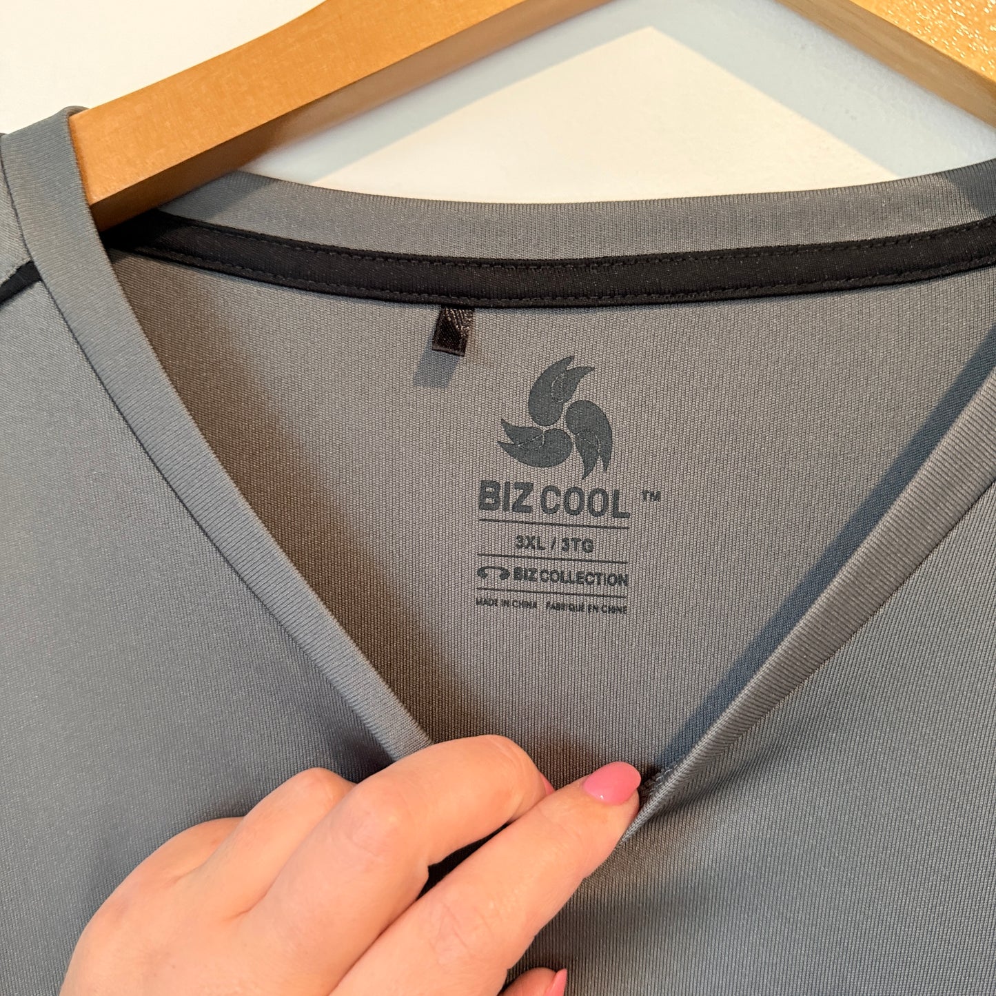 Biz Cool Size 3XL Grey Beretta Quick Dry Tee