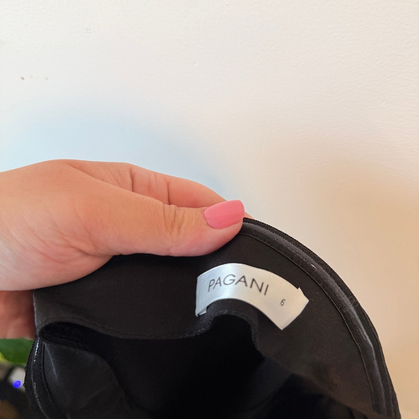 Pagani Size 6 Black Strapless Midi Dress