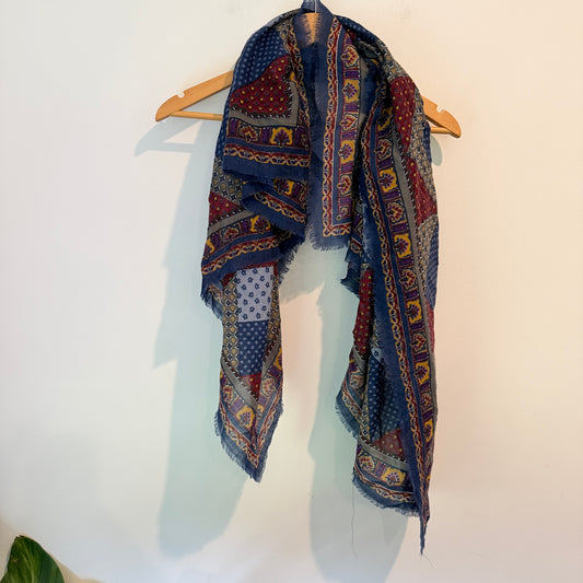 Patchwork Patterned Scarf / Shawl