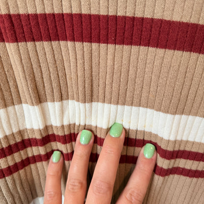 Capture Size XL Multicolor Striped Knit Pullover Sweater