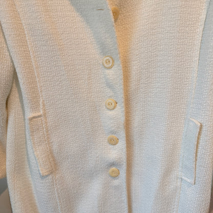 Postie Fashions Size 14 White Textured Coat