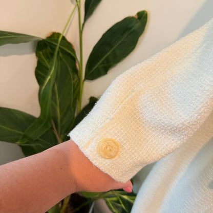 Postie Fashions Size 14 White Textured Coat