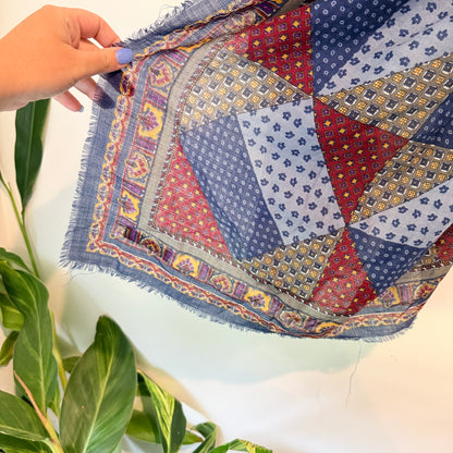 Patchwork Patterned Scarf / Shawl
