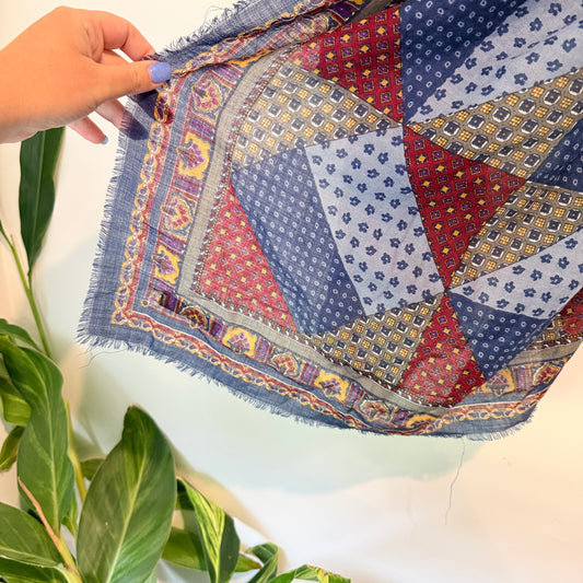 Patchwork Patterned Scarf / Shawl