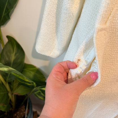 Postie Fashions Size 14 White Textured Coat