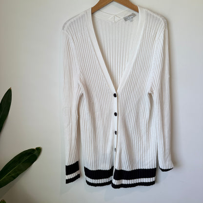 Grace Hill Size XL Ribbed Cardigan