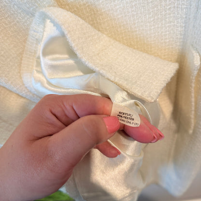 Postie Fashions Size 14 White Textured Coat