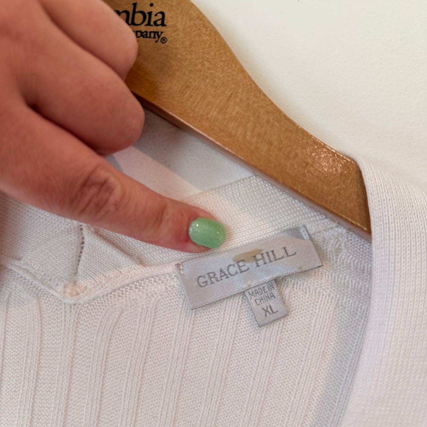 Grace Hill Size XL Ribbed Cardigan