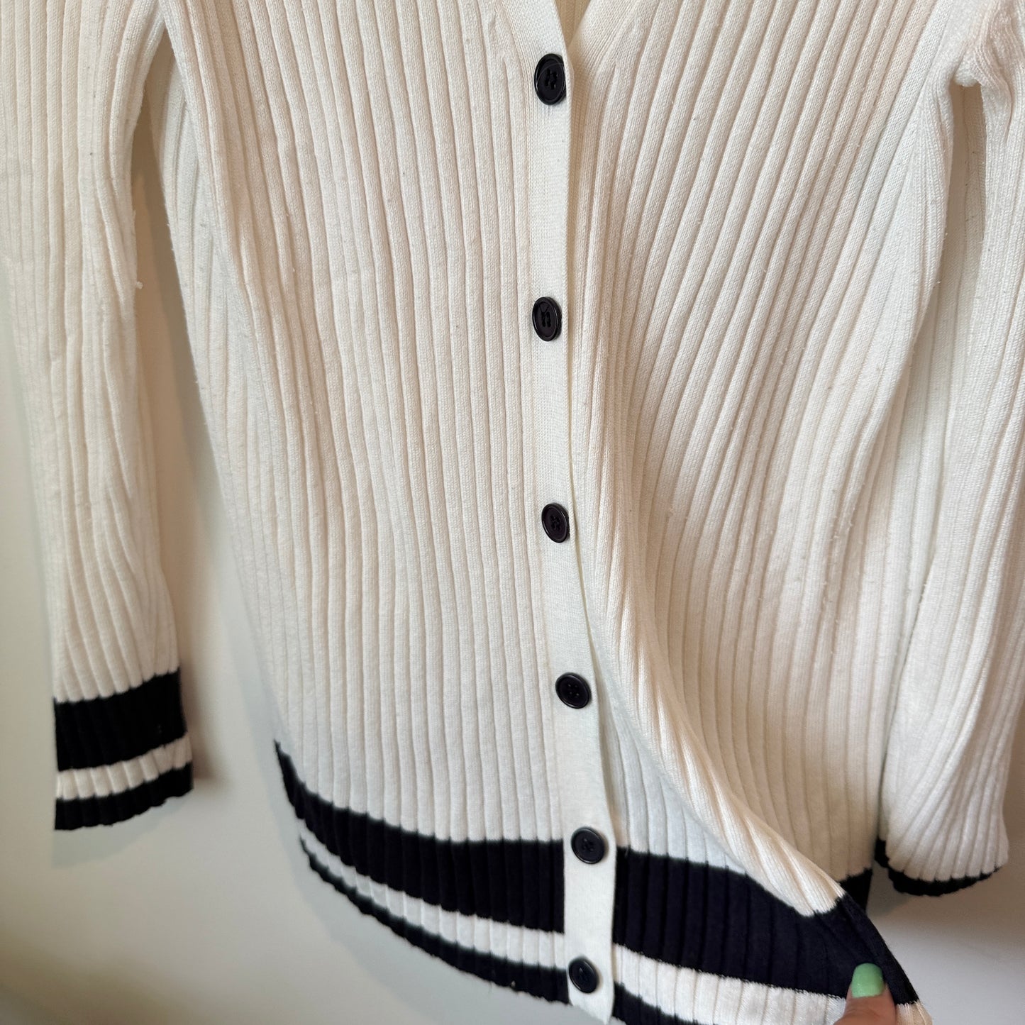 Grace Hill Size XL Ribbed Cardigan