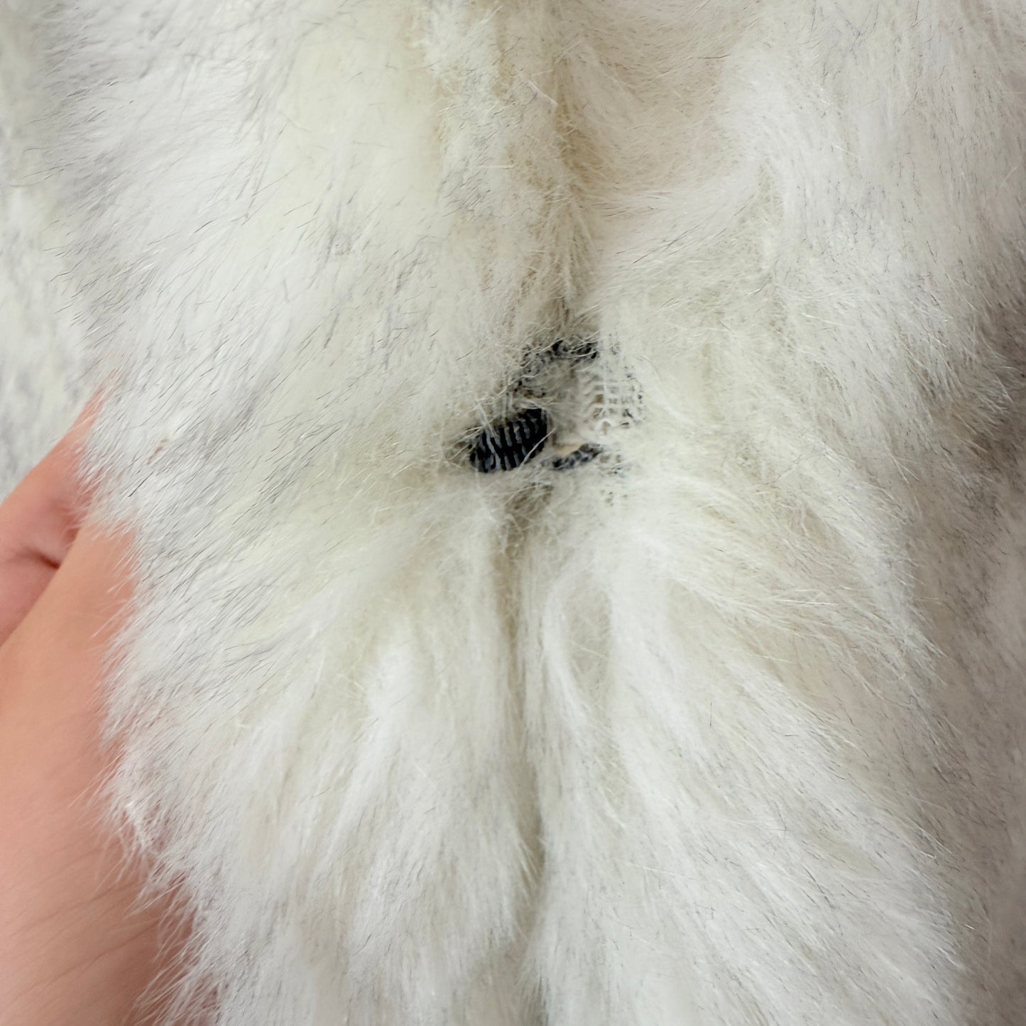 Nalla Size 18 White Faux Fur Jacket NZ Made