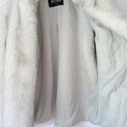 Nalla Size 18 White Faux Fur Jacket NZ Made