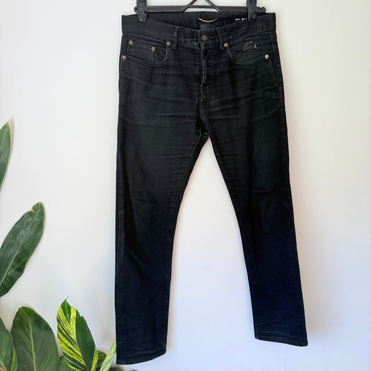 Saint Laurent Etienne Jeans Size M/SL-LW Black