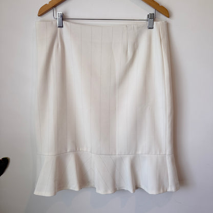 Liz Jordan Size 14 Pinstriped Midi Skirt