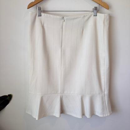 Liz Jordan Size 14 Pinstriped Midi Skirt