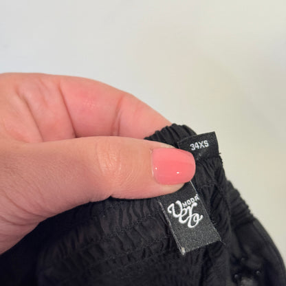 Vero Moda Size 34/XS Black & White Ruffle Mini Dress