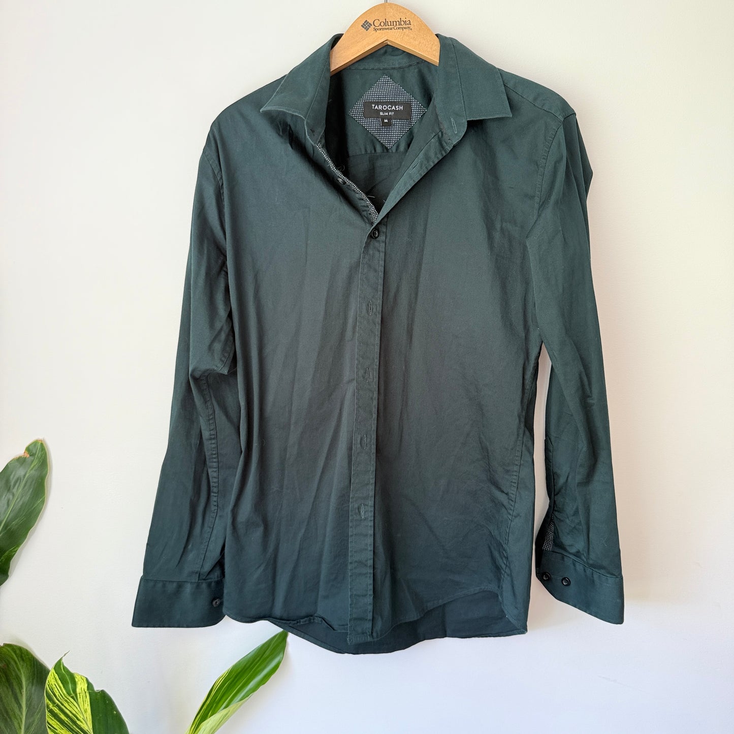 Tarocash Size M Dark Green Men’s Long-Sleeve Shirt